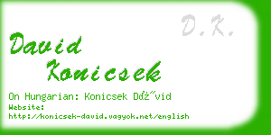 david konicsek business card